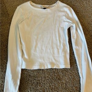White long sleeve top